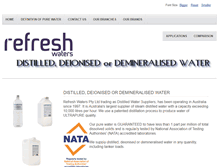 Tablet Screenshot of distilledwater.net.au